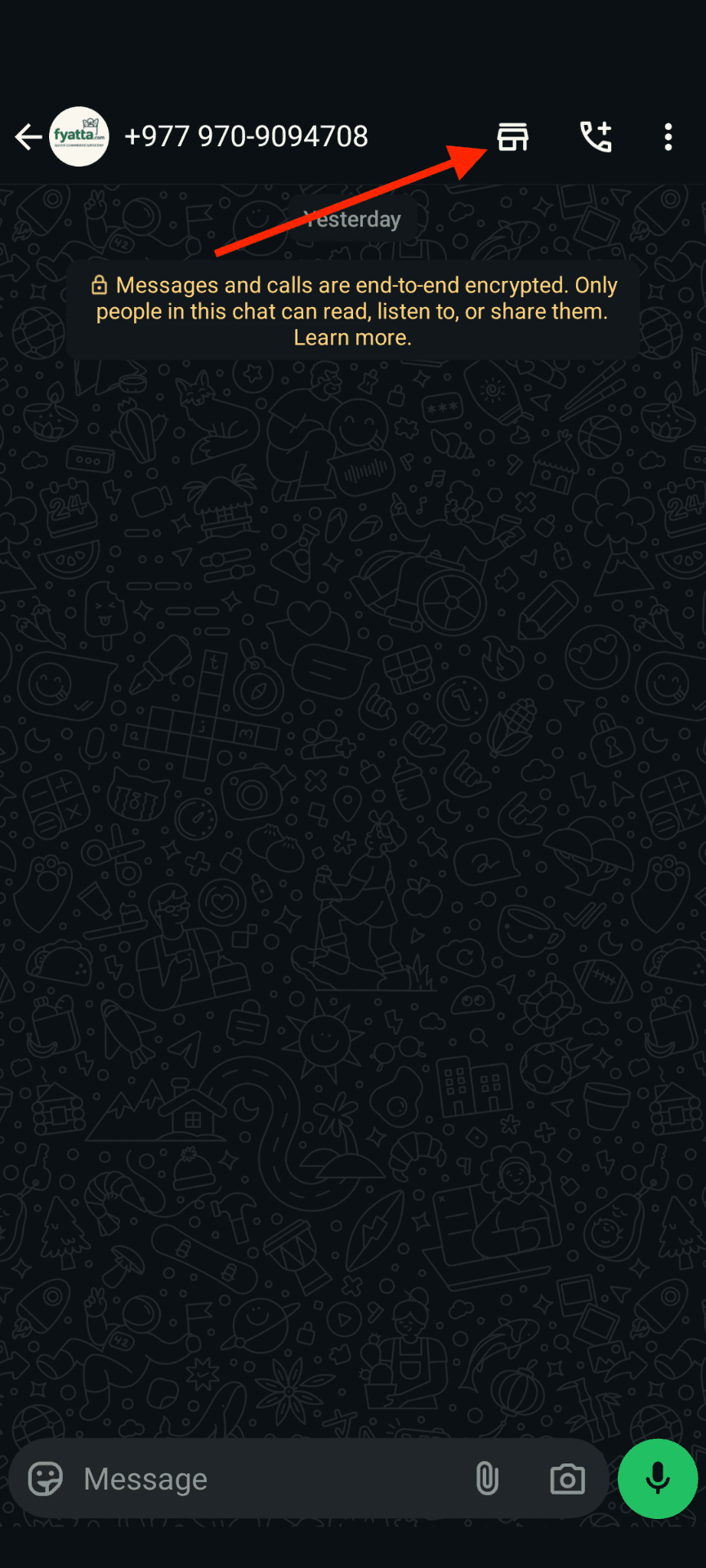 Step 1: Click WhatsApp Button